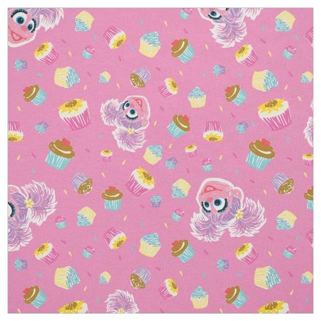 Abby Cadabby Cupcake Party Pattern Fabric (Swatch)
