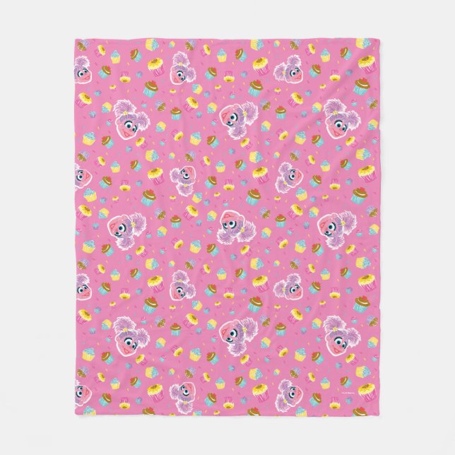 Abby Cadabby Cupcake Party Pattern Fleece Blanket (Front)