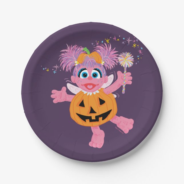 Abby Cadabby | Cute as a Pumpkin Paper Plate (Front)