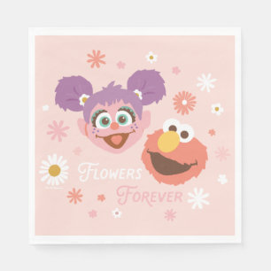 Abby Cadabby & Elmo Flowers Forever Napkin