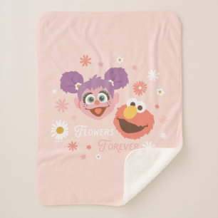 Abby Cadabby & Elmo Flowers Forever Sherpa Blanket