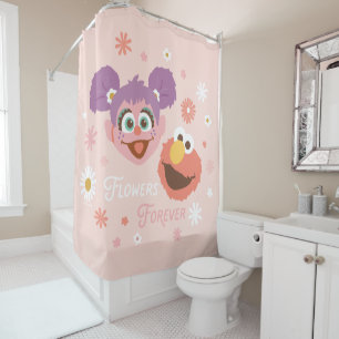 Abby Cadabby & Elmo Flowers Forever Shower Curtain