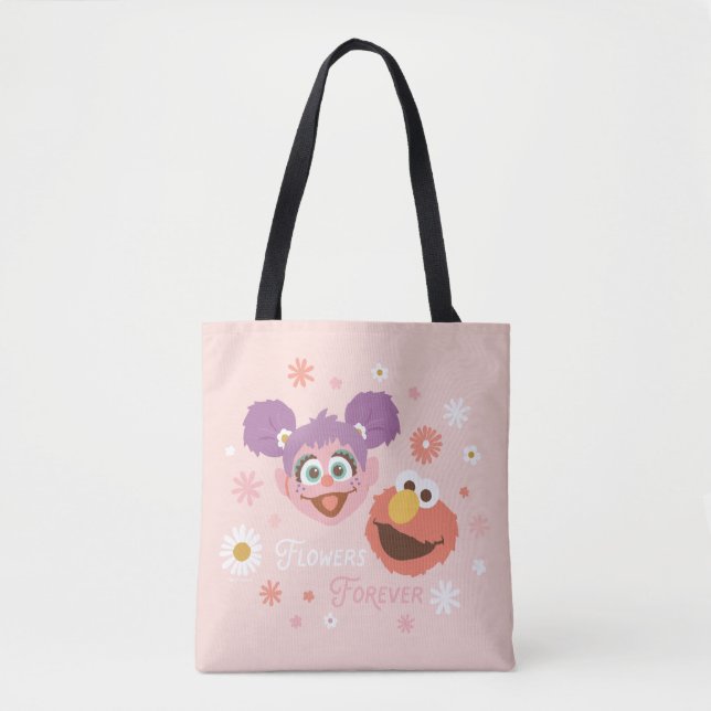 Abby Cadabby & Elmo | Flowers Forever Tote Bag (Front)