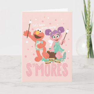 Abby Cadabby & Elmo   Let's Have Some More Smores Card