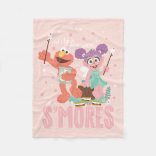 Abby Cadabby & Elmo Let's Have Some More Smores Fleece Blanket