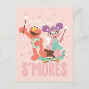 Abby Cadabby & Elmo Let's Have Some More Smores Postcard