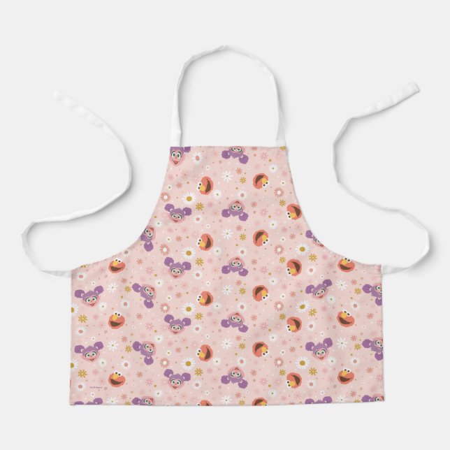 Abby Cadabby & Elmo | Woodland Pattern Apron (Front)