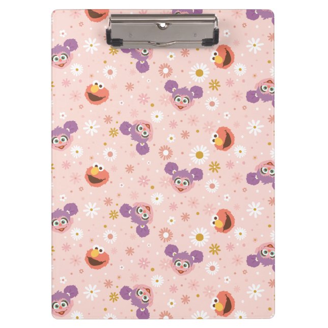 Abby Cadabby & Elmo | Woodland Pattern Clipboard (Front)