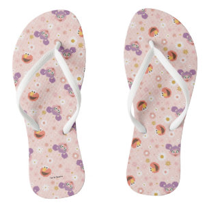 Abby Cadabby & Elmo Woodland Pattern Flip Flops