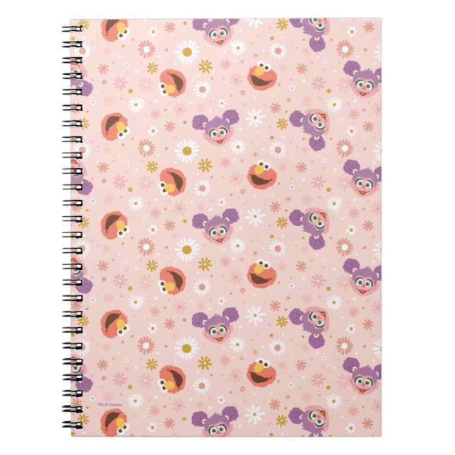 Abby Cadabby & Elmo | Woodland Pattern Notebook (Front)