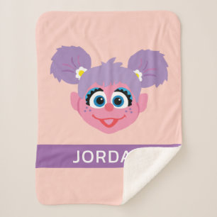 Abby Cadabby Flower Face Add Your Name Sherpa Blanket