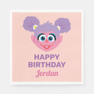 Abby Cadabby Flower Face Happy Birthday Napkin