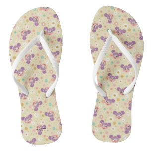 Abby Cadabby   Flower Face Pattern Flip Flops