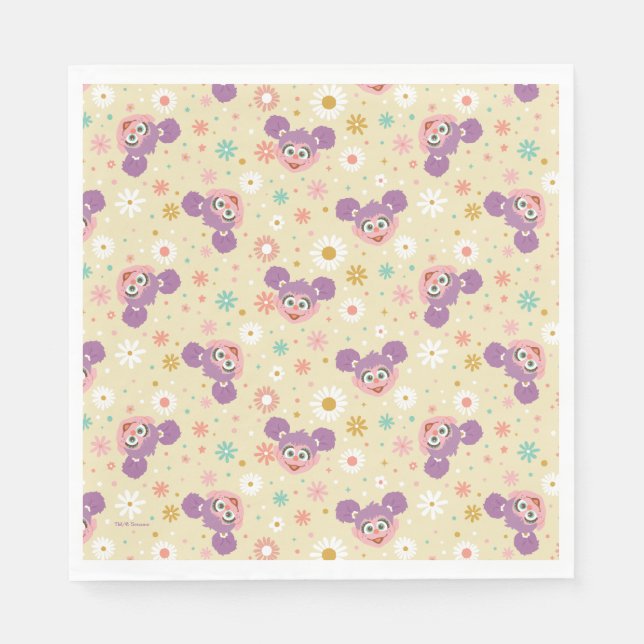 Abby Cadabby | Flower Face Pattern Napkin (Front)