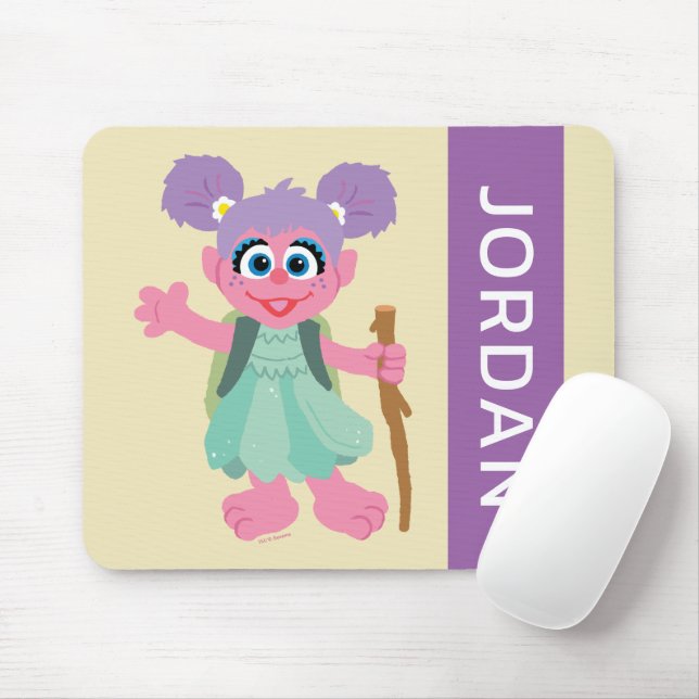 Abby Cadabby Hiking | Add Your Name Mouse Mat (With Mouse)