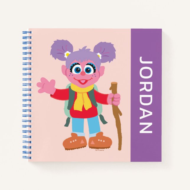 Abby Cadabby Hiking | Add Your Name Notebook (Front)