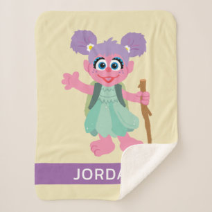 Abby Cadabby Hiking   Add Your Name Sherpa Blanket