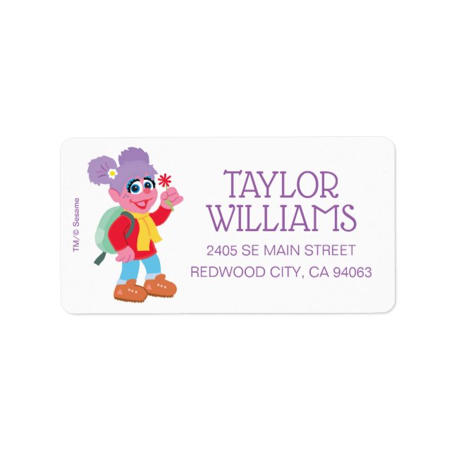 Abby Cadabby Hiking Label (Front)