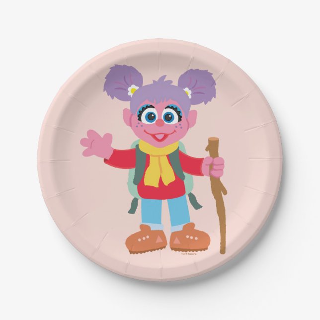 Abby Cadabby Hiking Paper Plate (Front)