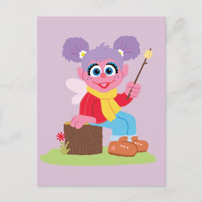 Abby Cadabby | Making S'mores Postcard (Front)