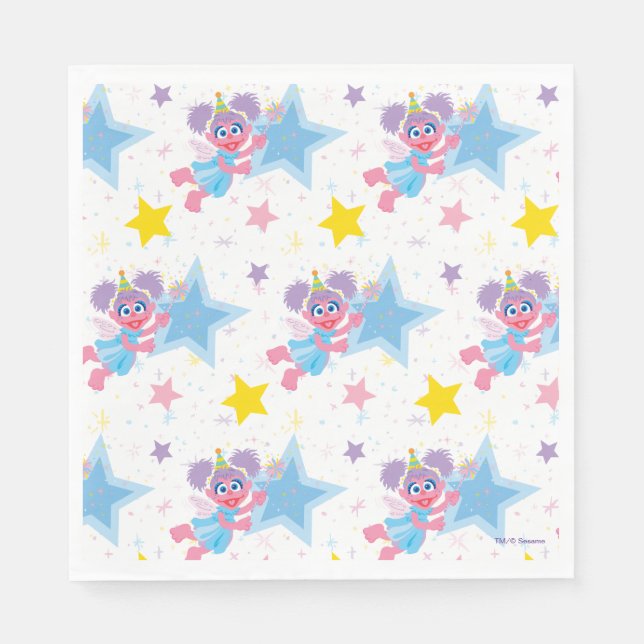 Abby Cadabby Party Star Pattern Napkin (Front)