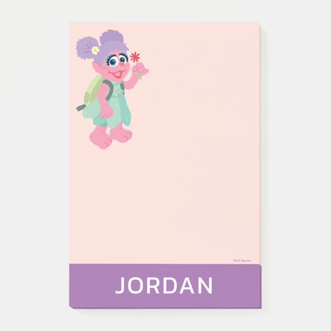 Abby Cadabby | Picking Daisies | Add Your Name Post-it Notes (Front)