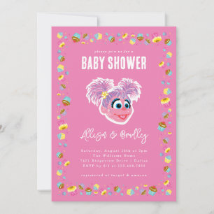 Abby Cadabby Pink Baby Shower Confetti Invitation