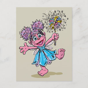 Abby Cadabby Retro Art Postcard