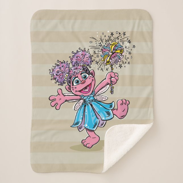 Abby Cadabby Retro Art Sherpa Blanket (Front)