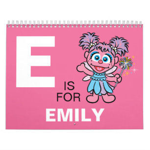 Abby Cadabby Sesame Street Add Your Name Calendar