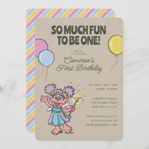 Abby Cadabby   So Much Fun to Be One Birthday Invitation