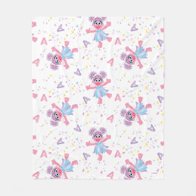 Abby Cadabby Sparkle Pattern Fleece Blanket (Front)