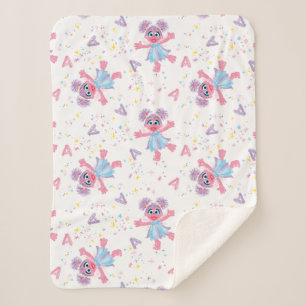 Abby Cadabby Sparkle Pattern Sherpa Blanket