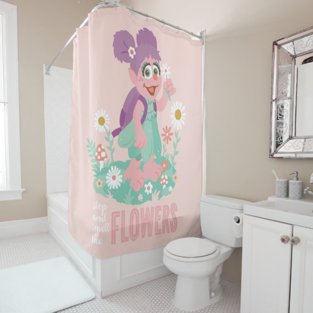 Abby Cadabby | Stop and Smell The Flowers Shower Curtain (In Situ)