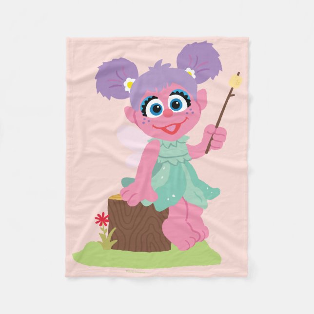 Abby Cadabby Toasting Marshmallows Fleece Blanket (Front)