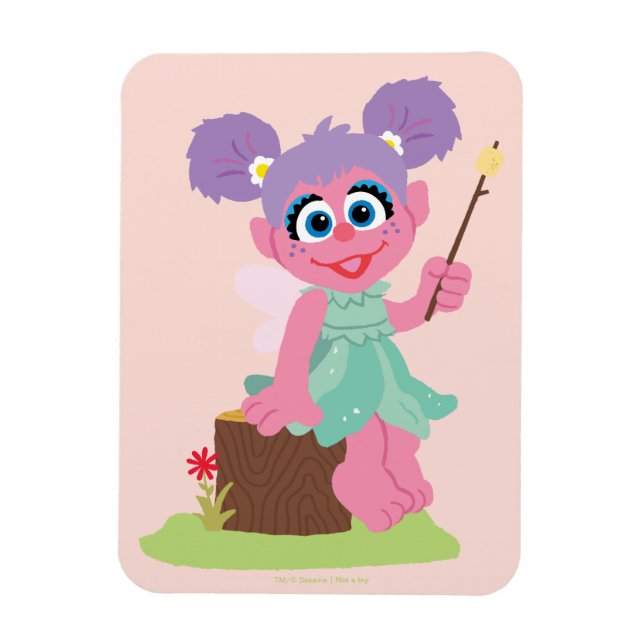 Abby Cadabby Toasting Marshmallows Magnet (Vertical)