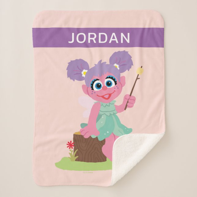Abby Cadabby Toasting Marshmallows Sherpa Blanket (Front)