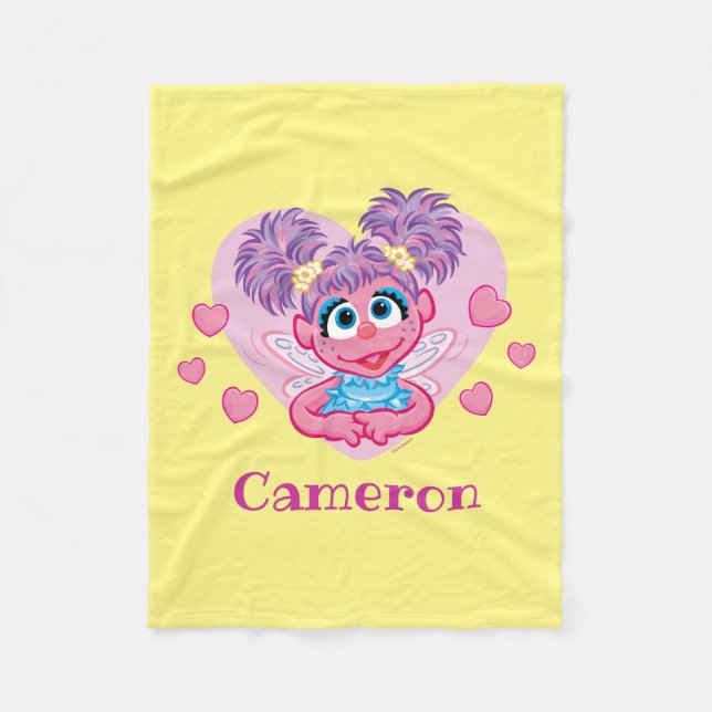 Abby Cadabby Valentine Hearts Graphic Fleece Blanket (Front)