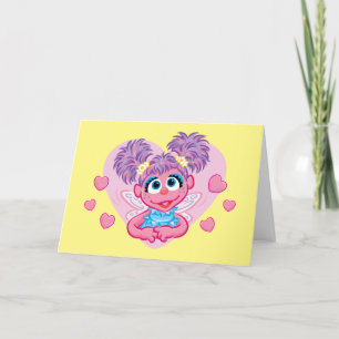 Abby Cadabby Valentine Hearts Graphic Holiday Card