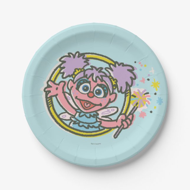 Abby Cadabby Vintage Paper Plate (Front)