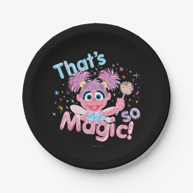 Abby Cadabby Wand Paper Plate (Front)
