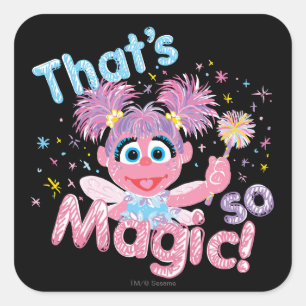 Abby Cadabby Wand Square Sticker
