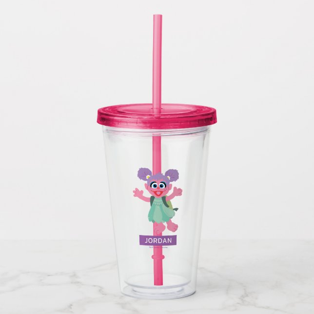 Abby Cadabby Woodland | Add Your Name Acrylic Tumbler (Front)