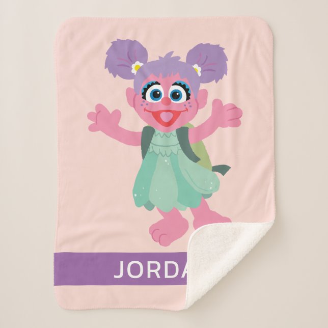 Abby Cadabby Woodland | Add Your Name Sherpa Blanket (Front)