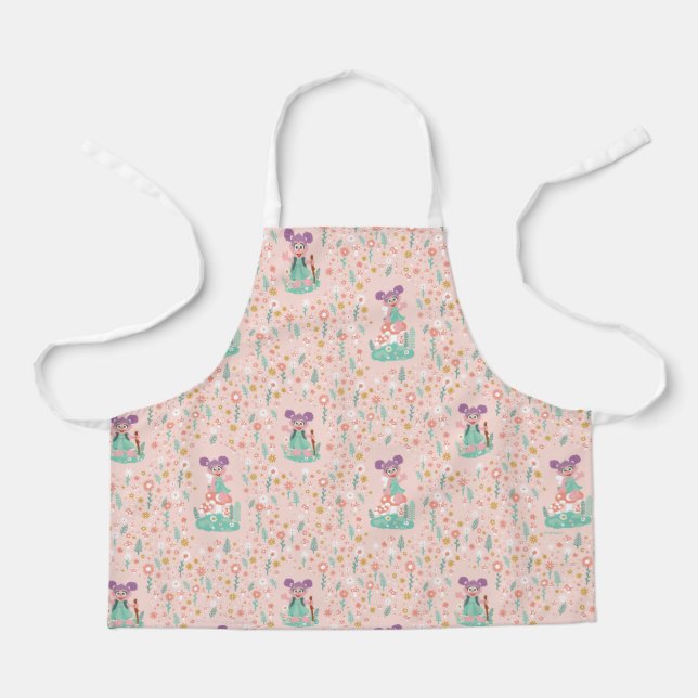 Abby Cadabby | Woodland Flower Pattern Apron (Front)