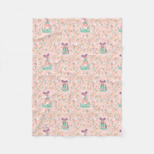 Abby Cadabby Woodland Flower Pattern Fleece Blanket