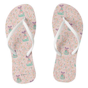 Abby Cadabby Woodland Flower Pattern Flip Flops