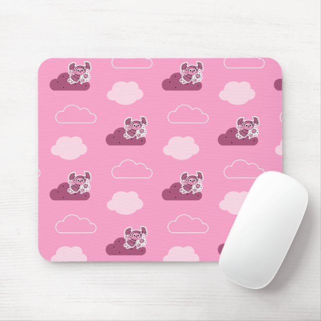 Abby Doodley Cloud Pattern Mouse Mat (With Mouse)