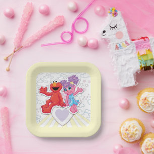 Abby & Elmo Graphic Paper Plate