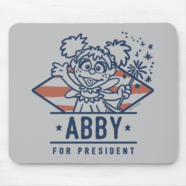 Abby For President Mouse Mat (Front)